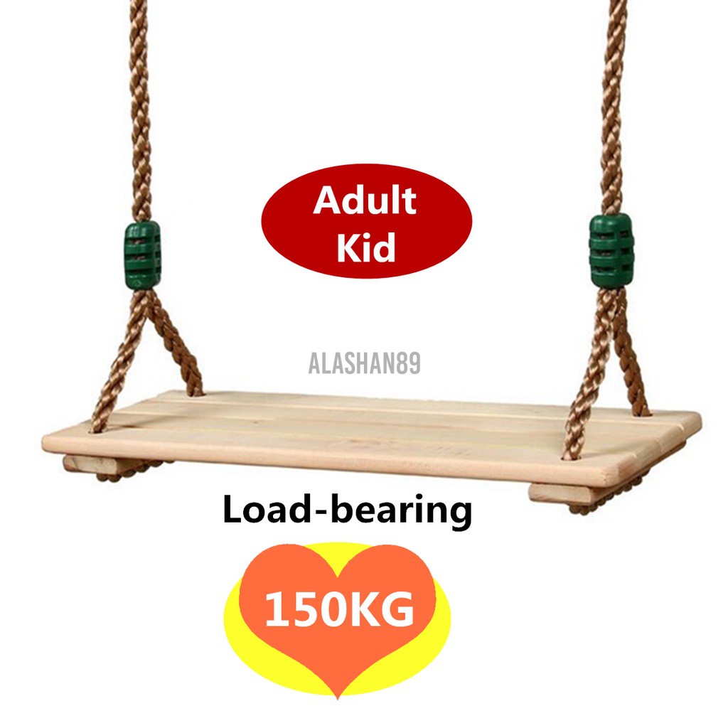 Adult Children Swing Seat Xích Đu Gỗ Treo Sân Vườn Cho Người Lớn Và Trẻ Em