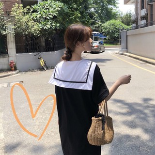 Váy nữ thủy thủ dáng suông dài
