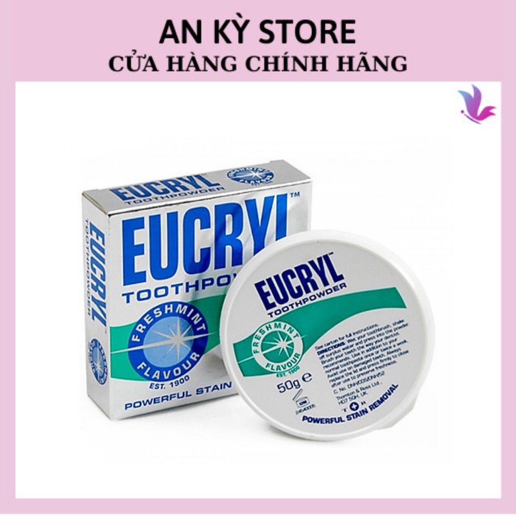 Bột Trắng Răng Eucryl Giúp Răng Trắng Sáng