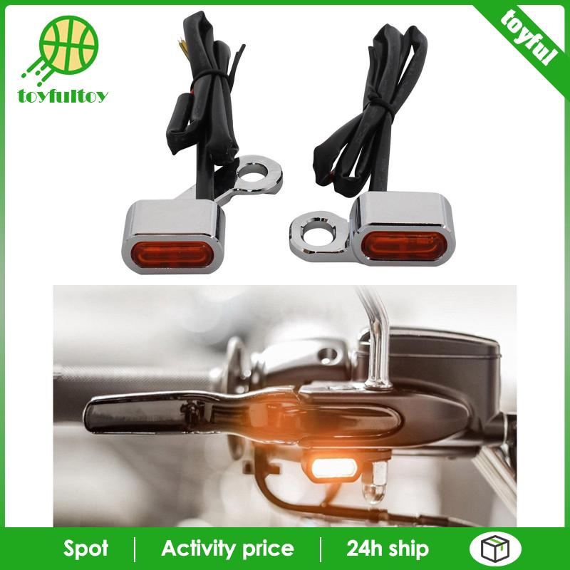 Set 2 Đèn Xi Nhan Màu Đen Cam Cho Xe Harley Touring