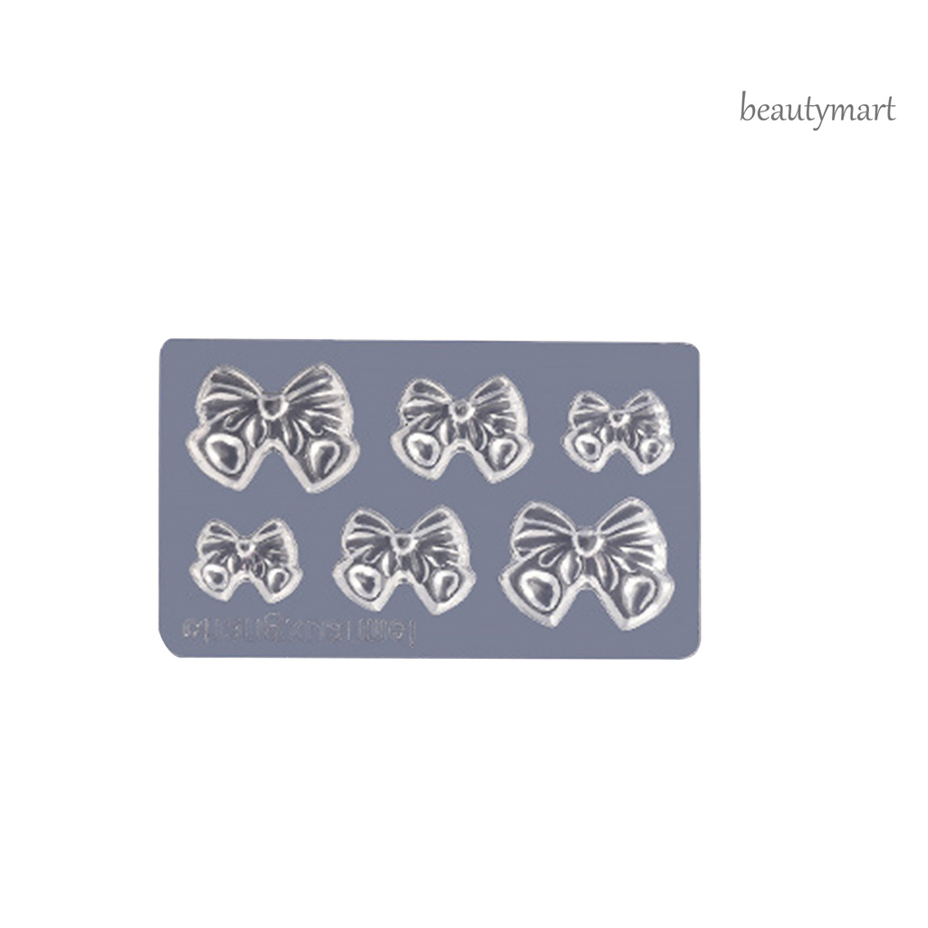 [Hàng mới về] Khuôn Tạo Hình Trang Trí Móng Hình Nơ 3D Bằng silicon Có Thể Tái Sử Dụng