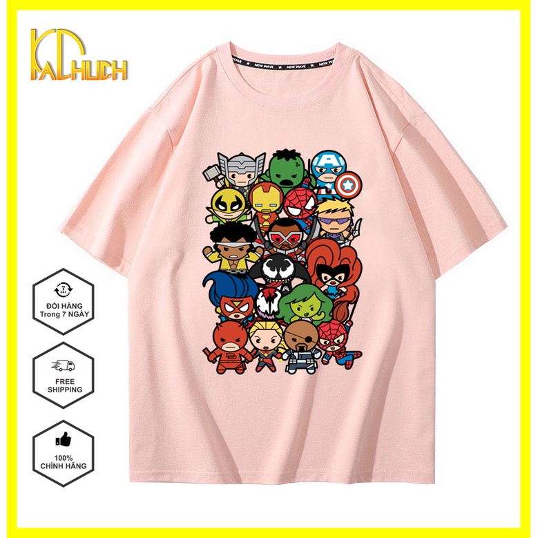 ÁO THUN NAM NỮ UNISEX TAY LỠ FORM RỘNG IN CÁC SIÊU ANH HÙNG