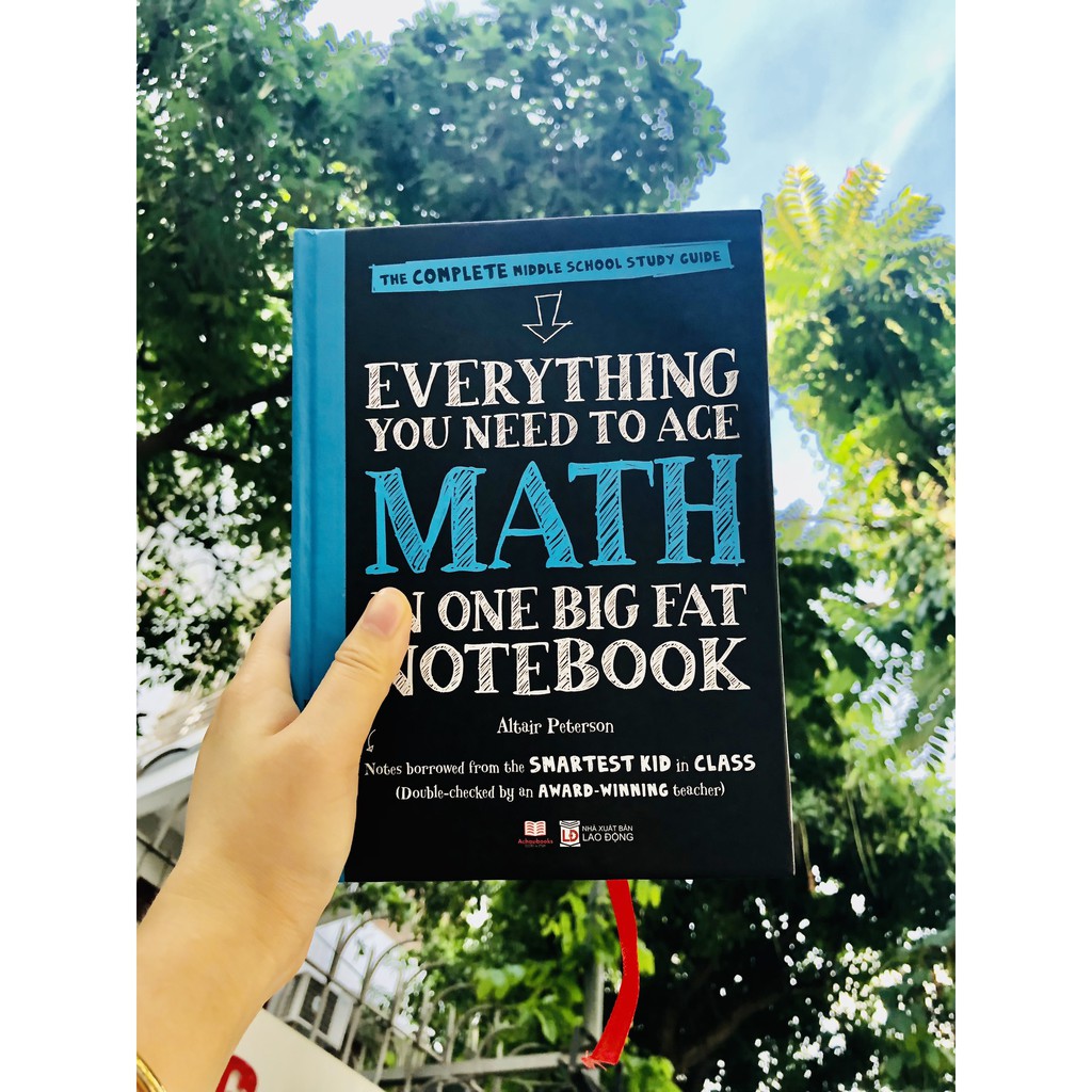 Sách Everything you need to ace Maths, Sổ Tay Toán Học - Á Châu Books ( lớp 4 - lớp 8 )