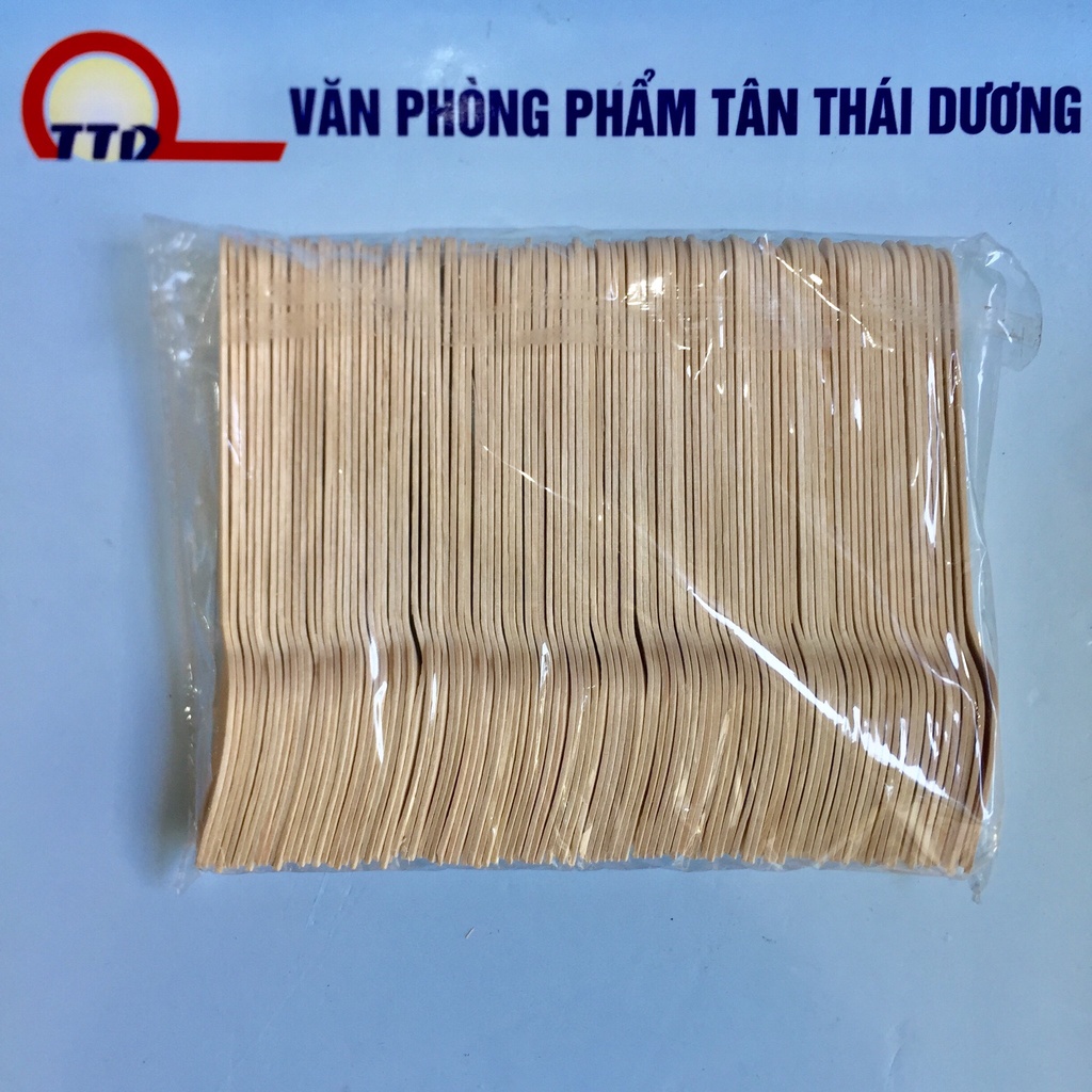 100 CHIẾC THÌA,DĨA,MUỖNG GỖ DÙNG MỘT LẦN
