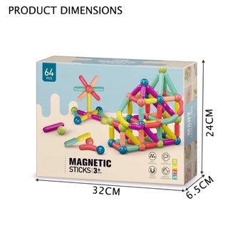 Đồ Chơi Xếp Hình Nam Châm 64 Chi Tiết