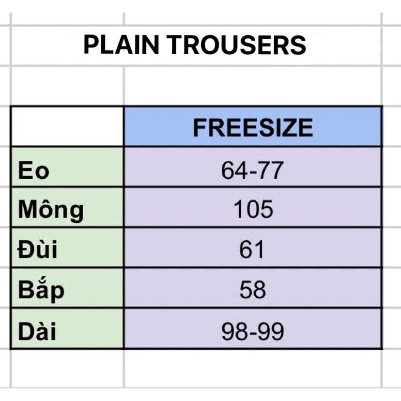 Quần Plain thun tăm dáng suông CHUBBIE