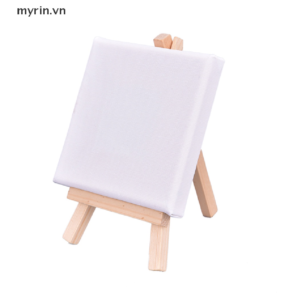 Tranh Vải Canvas Mini 10Cmx10Cm Khung Gỗ Treo Tường Trang Trí Cho Bé