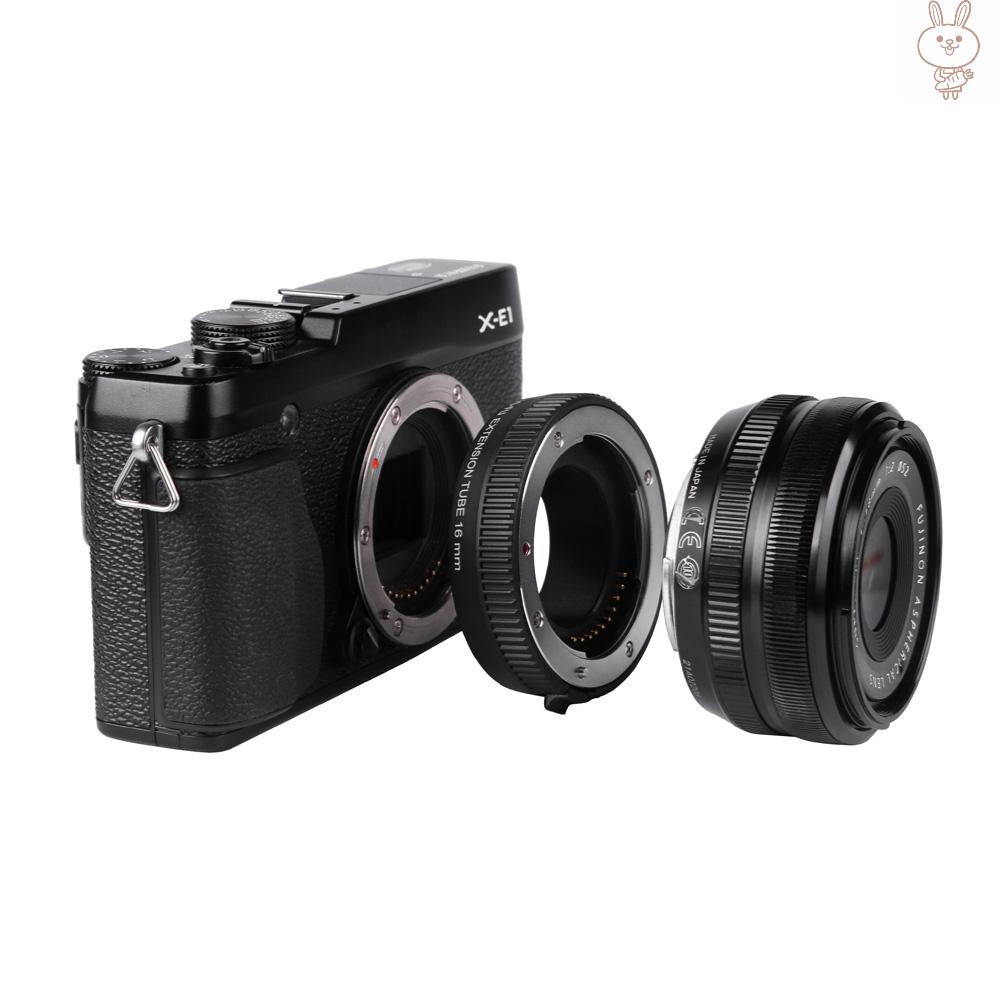 OL Viltrox DG-FU Auto Focus AF Extension Tube Ring 10mm 16mm Set Metal Mount for Fujifilm X Mount Macro Lens