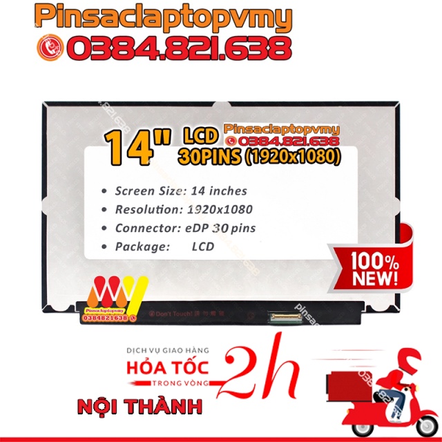 Màn hình Laptop Dell inspiron 7447. Màn hình laptop 14' led mỏng 30 pin New