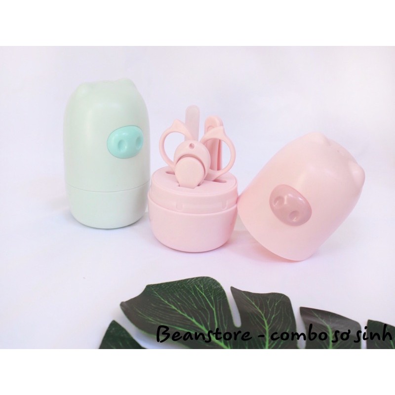 Bộ bấm móng hình heo cho bé yêu