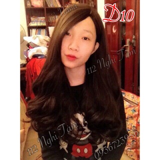 Tóc bộ mái dài ngôi giữa