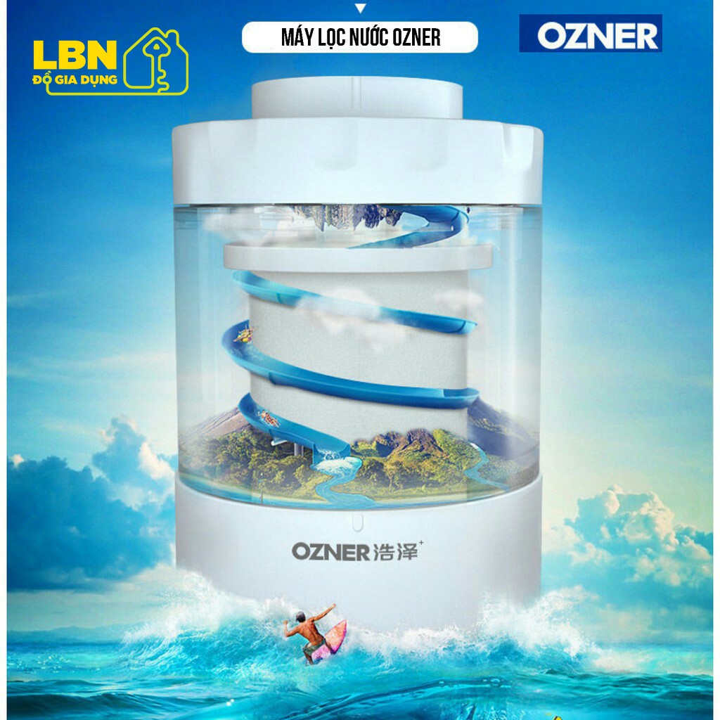 [CÓ SẴN] Máy lọc nước máy nước uống Ozner RO khử mùi khử màu tinh khiết RO tại vòi công nghệ cao kèm lõi lọc