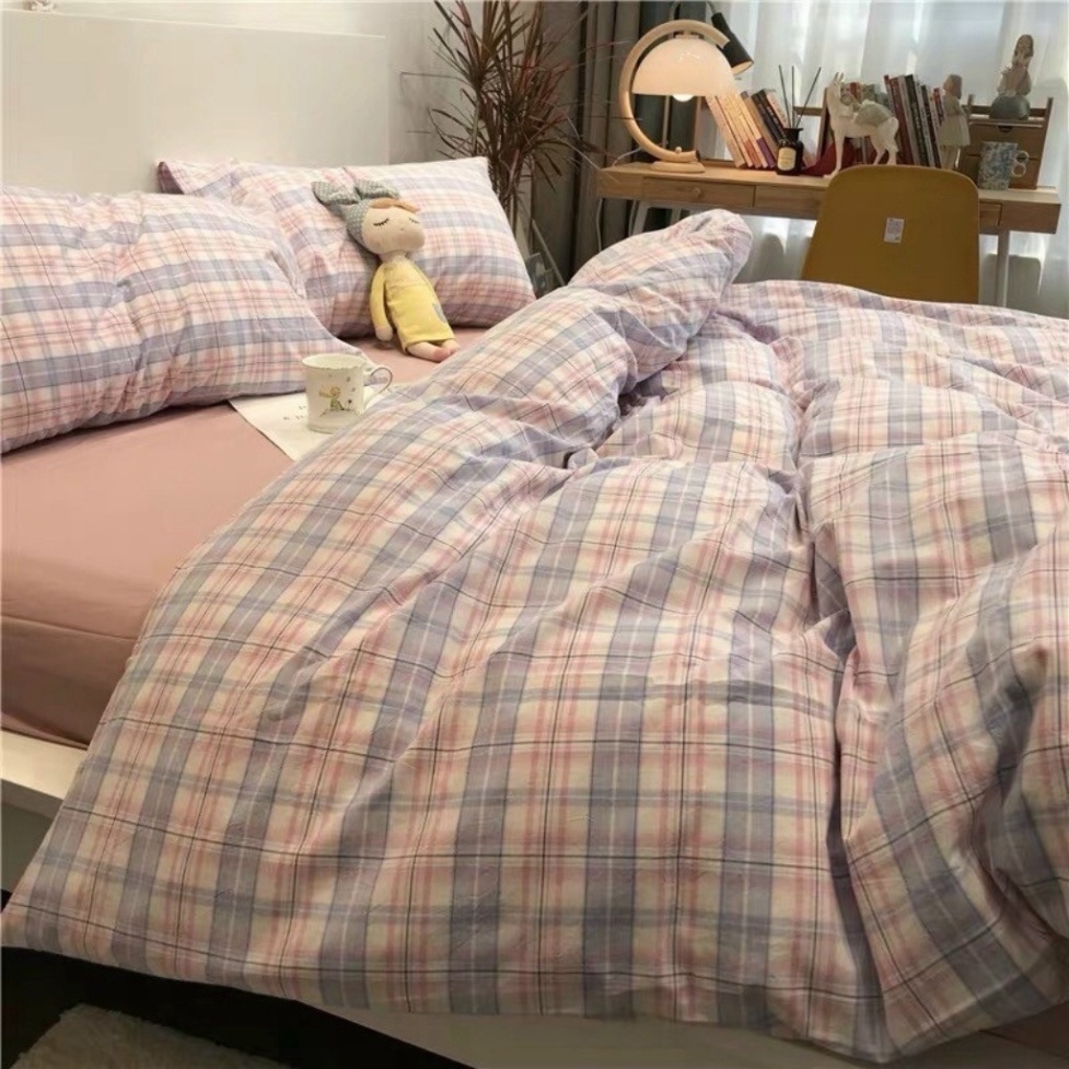 Bộ chăn ga gối Cotton poly phong cách Hàn Quốc,cute,hình thú đa dạng (miễn phí bo chun)