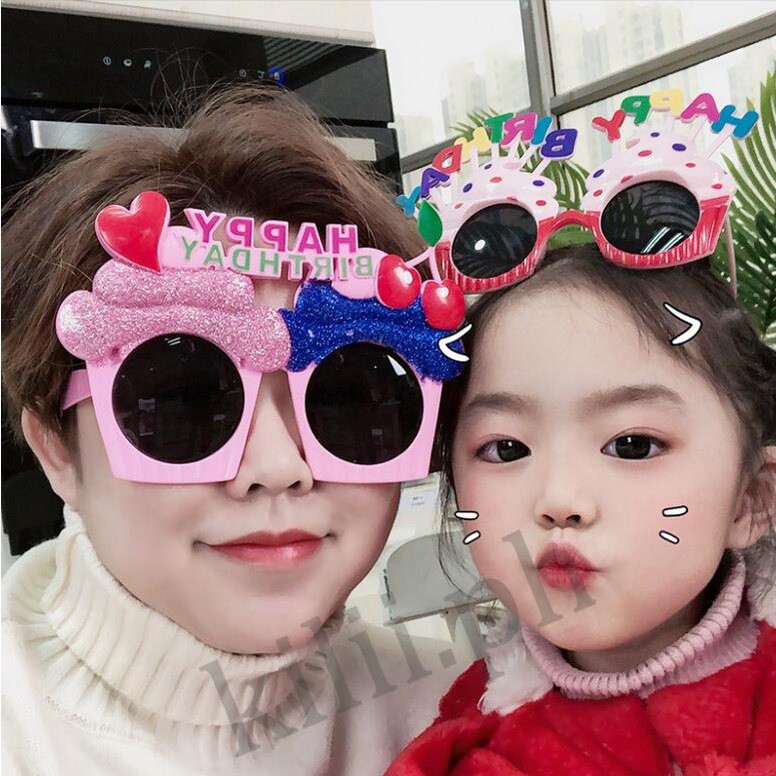 Kilii Mắt Kính Hình Bánh Sinh Nhật Vui Nhộn Cho Bé