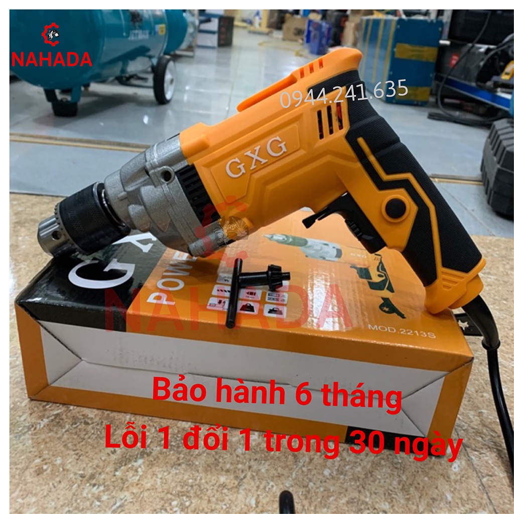 Máy Khoan Cầm Tay Mini GXG Đầu Khoan Mũi 13 Công Nghệ Nhật Công Suất 850W Dùng Khoan Tường, Khoan Gỗ, Bắn Vít