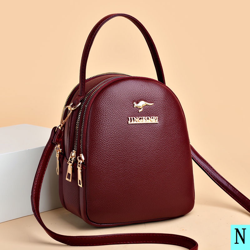 Túi Xách Da Thật Ba Ngăn Thời Trang Cho Nữ 2022