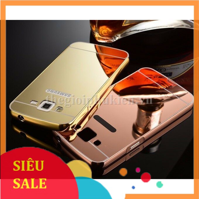 Ốp lưng Samsung Galaxy Core Prime G360 tráng gương viền kim loại