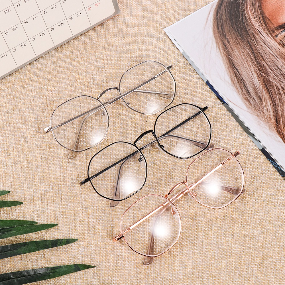 Kính cận gọng nhựa hợp kim phong cách Vintage có độ cần từ -1.00~-4.0 | BigBuy360 - bigbuy360.vn
