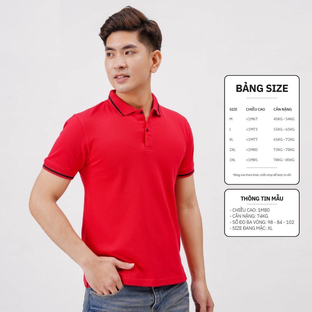 Áo thun Polo nam cổ bẻ vải cá sấu Cotton xuất xịn, chuẩn đẹp GRAMEN