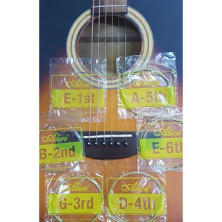 BỘ 6 DÂY ĐÀN GHITA ACOUSTIC LÕI THÉP BỌC ĐỒNG, TẶNG THÊM 1 DÂY TÙY Ý