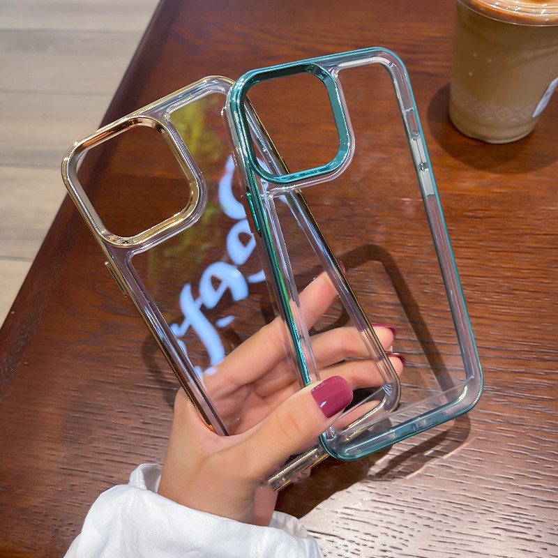 Ốp Điện Thoại Cứng Trong Suốt Chống Sốc Sang Trọng Cho iPhone 11 13 12 pro max X / XS XR XS max
