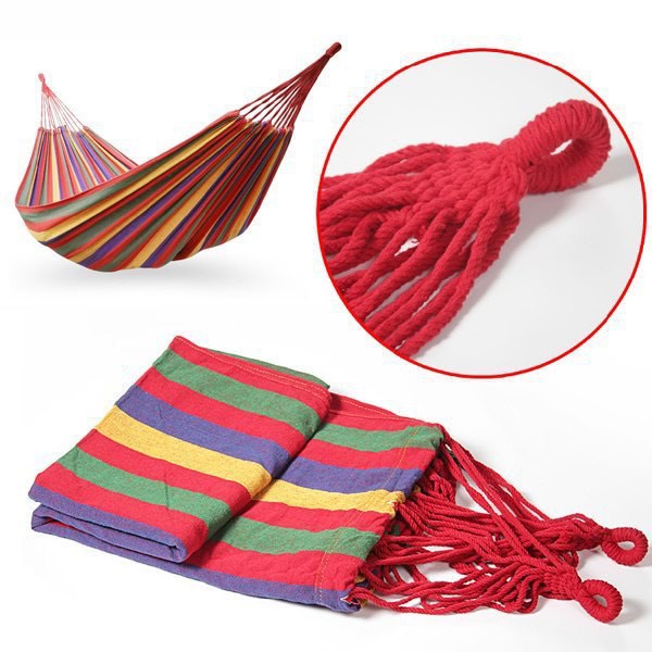 Võng Du Lịch Sợi Vải Đan Canvas Size 260Cm - Võng Nhiều Màu Cắm Trại, Dã Ngoại, Gấp Gọn