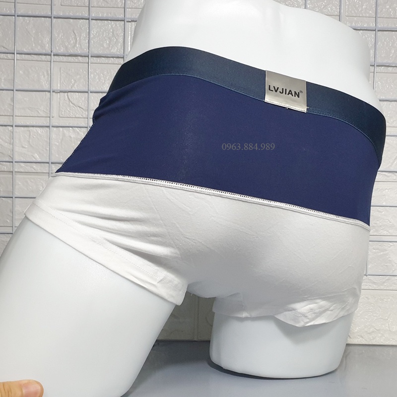 Quần ngủ nam LV.01 chất cotton nhiều màu, bản cạp rộng phối màu đẹp, cho anh em- Ảnh, video shop làm