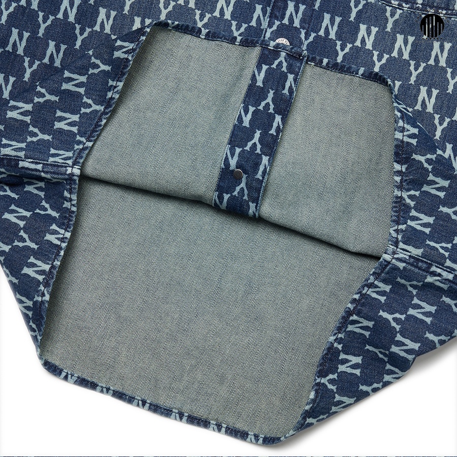 Áo Sơ Mi M.L.B MONOGRAM Denim Shirt NEW YORK YANKEES