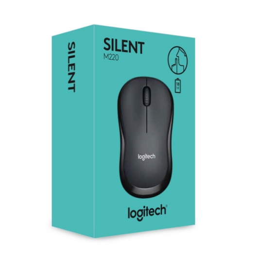 Chuột Không Dây Logitech M220 Không Tiếng Động- Có Công Tắc On/Off - Độ Nhạy Cao - Bảo Hành 12 Tháng