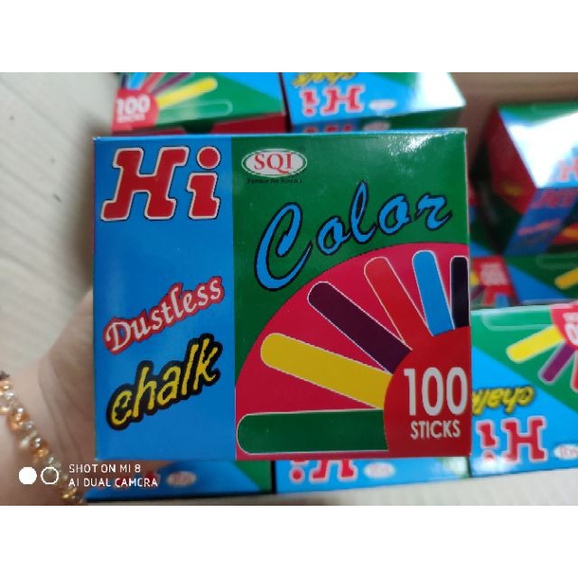 phấn viết bảng nhiều màu HI CHALK - 5 MÀU 10 MÀU