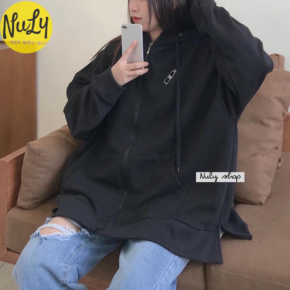 Áo Khoác Nỉ Hoodie BEER👾 Unisex, Form Rộng Xẻ Tà Độc Đáo 🌟CỰC HOT🌞 - HDB