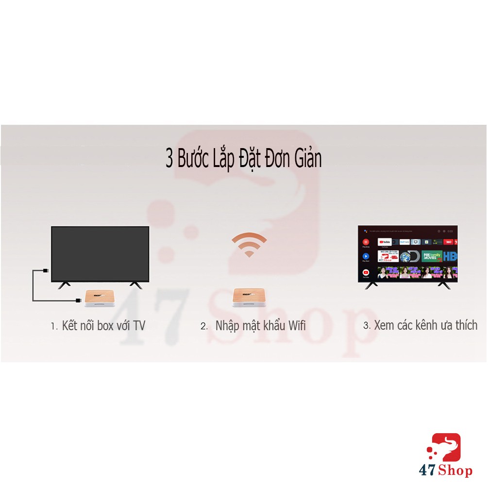 Android TV Box MECOOL KM6 Classic , Android 10, Chíp Amlogic S905X4, RAM 2G, bộ nhớ 16G