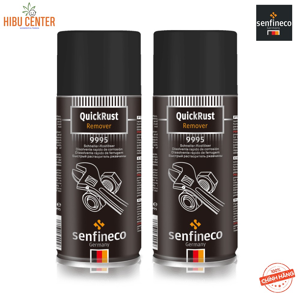 [Chuyên Nghiệp] Chai Loại Bỏ Gỉ Sét Senfineco 9995 – 450ML Quick Rust Remover, Hàng Đức Chính Hãng – HIBUCENTER