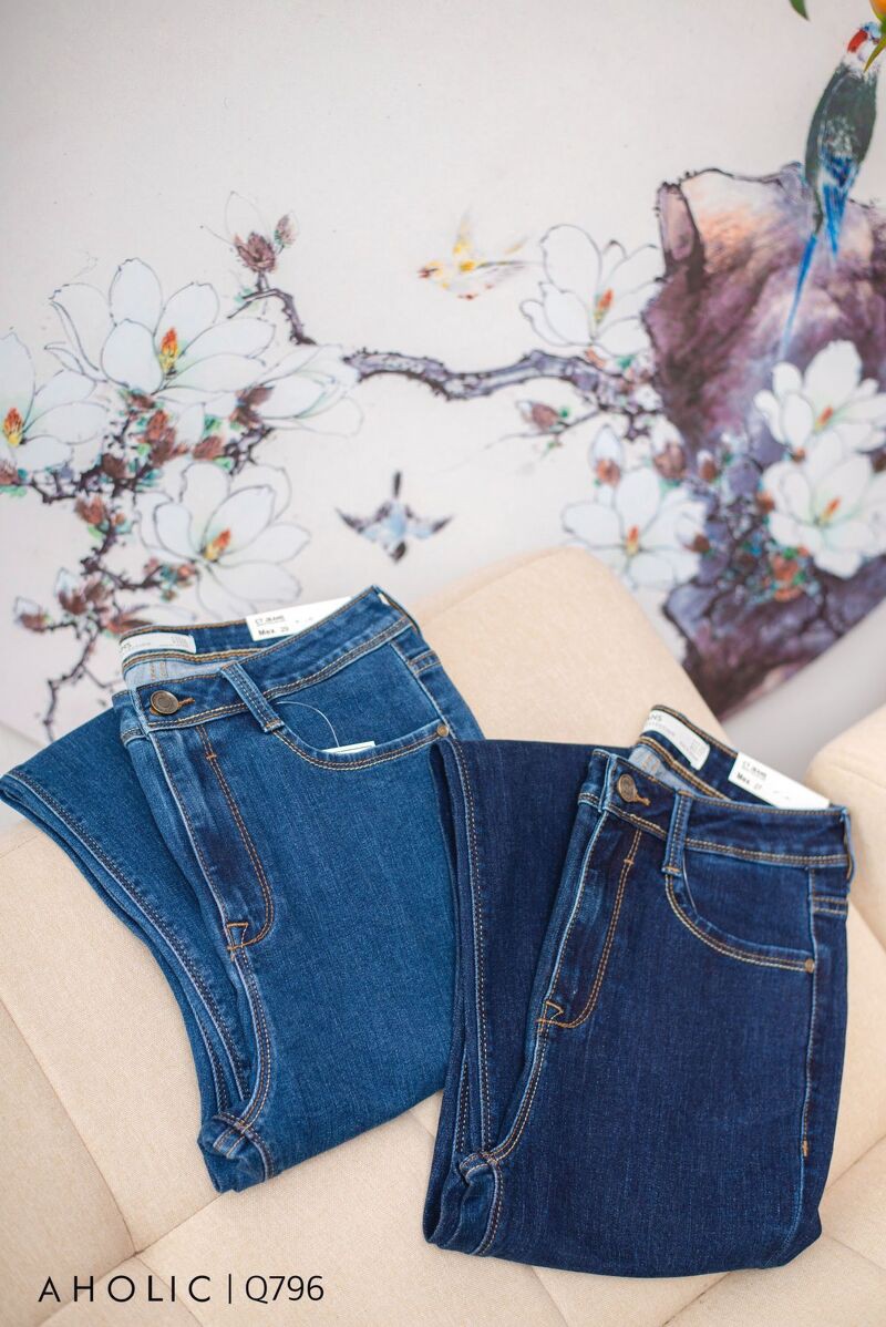 [Video] Quần jeans skinny phối chỉ trơn basic Aholic Q796 | BigBuy360 - bigbuy360.vn