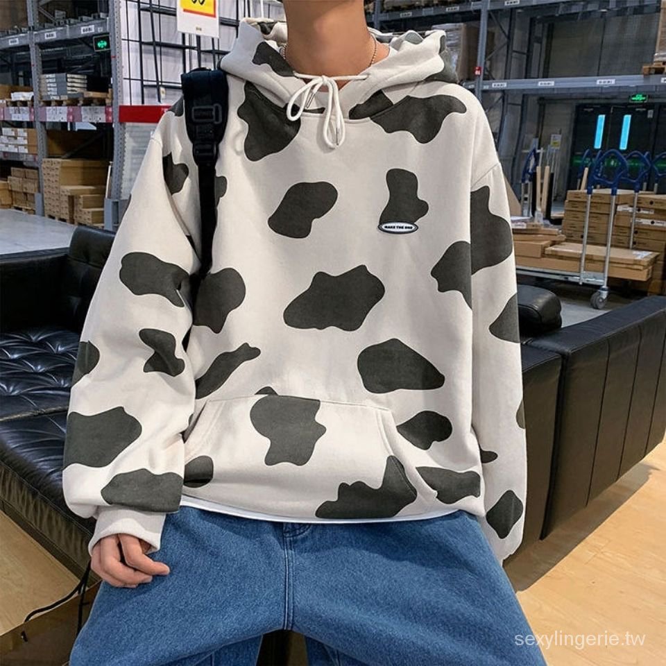 Áo Hoodie Dáng Rộng Phối Nhung Kiểu Hàn Quốc Thời Trang Thu Đông Năng Động | BigBuy360 - bigbuy360.vn