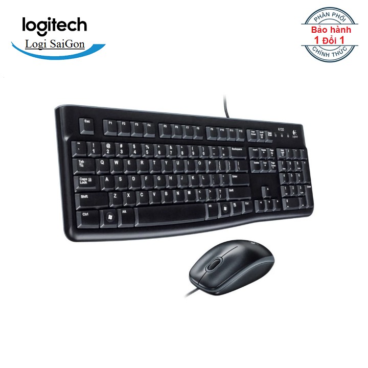 Bộ bàn phím và chuột có dây Logitech MK120