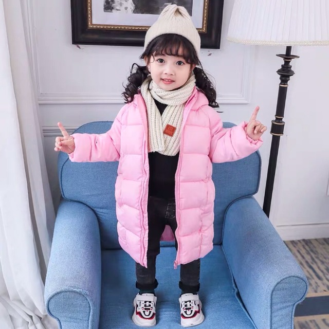 Áo phao dáng dài unisex