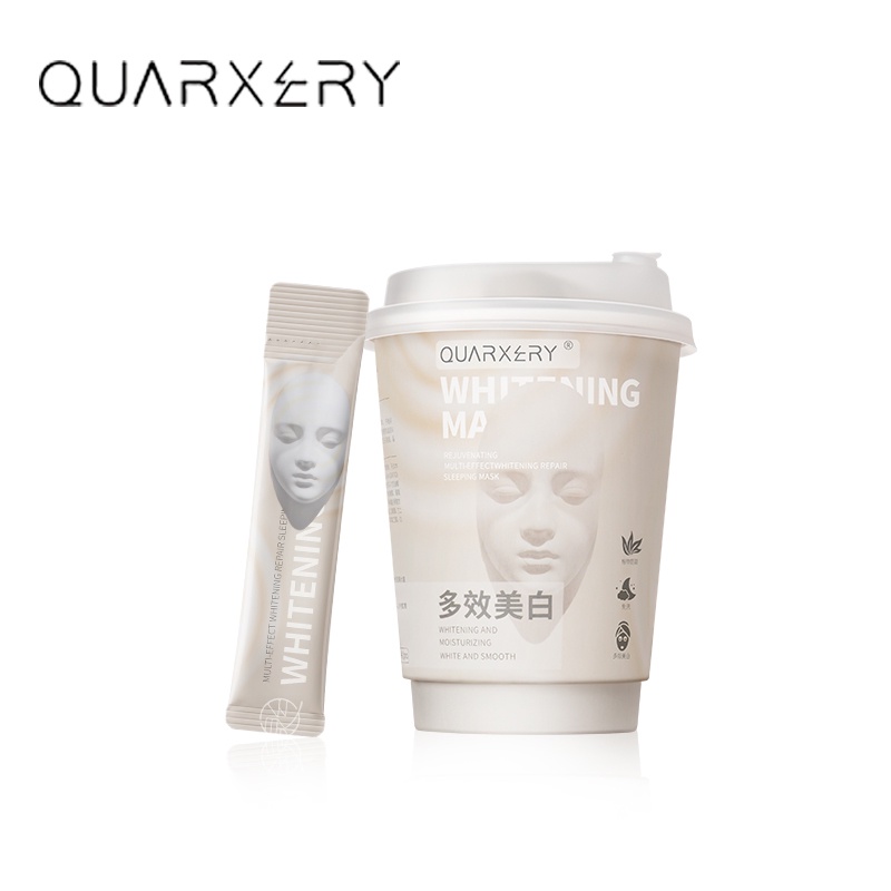 QUARXERY 1 Hộp 20 mặt nạ ngủ collagen dưỡng ẩm dưỡng trắng da
