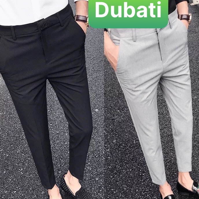 QUẦN TÂY ÂU NAM ỐNG CÔN CÔNG SỞ DÁNG ÔM CHẤT CO GIÃN- DUBATI FASHION