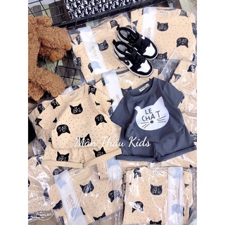 Bộ cotton mèo LE CHAT cho bé