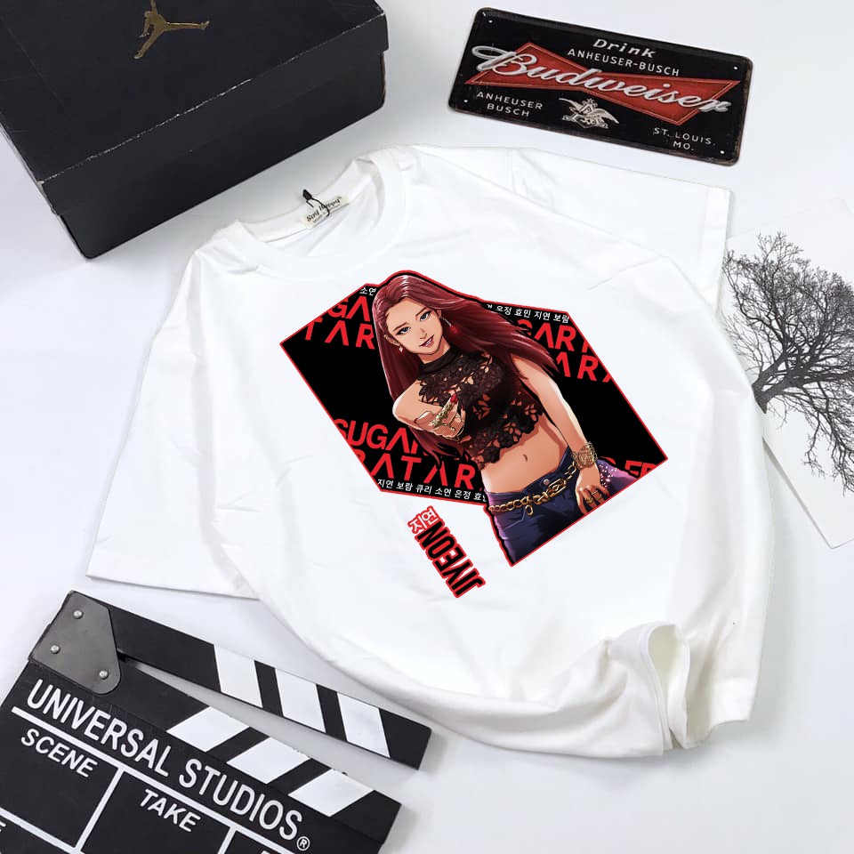 Áo thun Cotton Unisex - Fan T-ara Hàn Quốc - K-Pop - Chibi - Jiyeon "Sugar"