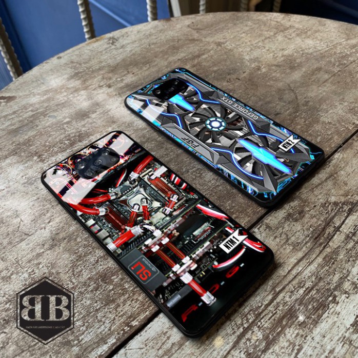 Ốp lưng kính cường lực Xiaomi Poco X3 NFC / Poco X3 Pro hình nội thất máy sáng tạo