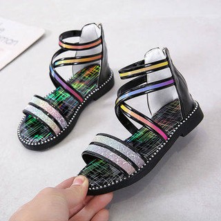 Dép nữ La Mã chống trượt dưới đáy tên dán