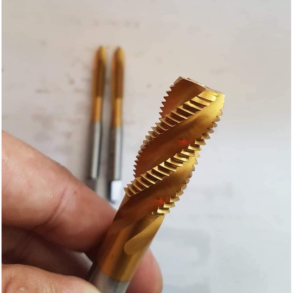 MŨI TARO THẲNG VÀ XOẮN HP M2.5-M10 PHỦ TITAN