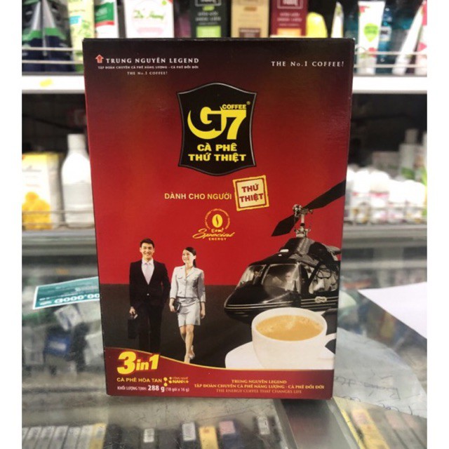 Cà phê Hoà Tan G7 hộp 18 gói x 16g (288g)