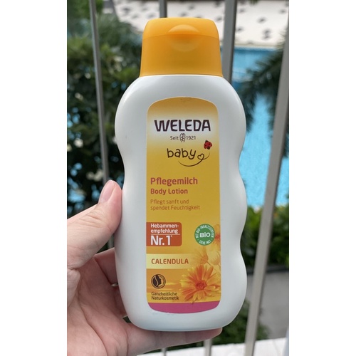 Sữa dưỡng thể Weleda Calendula baby body lotion, 200 ml