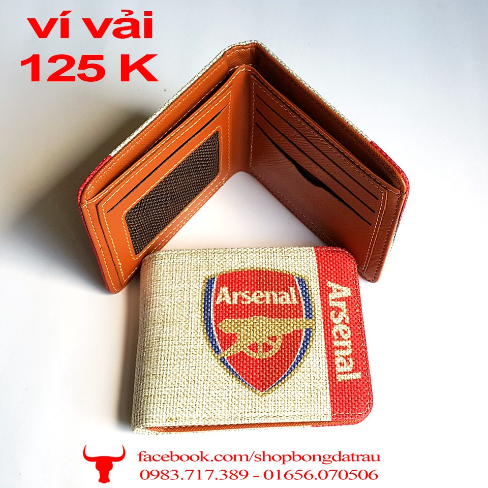 Ví vải các câu lạc bộ bóng đá - các câu lạc bộ bóng đá Manchester, Arsenal, Chelsea, Barca, Real, Liverpool - Trâu shop