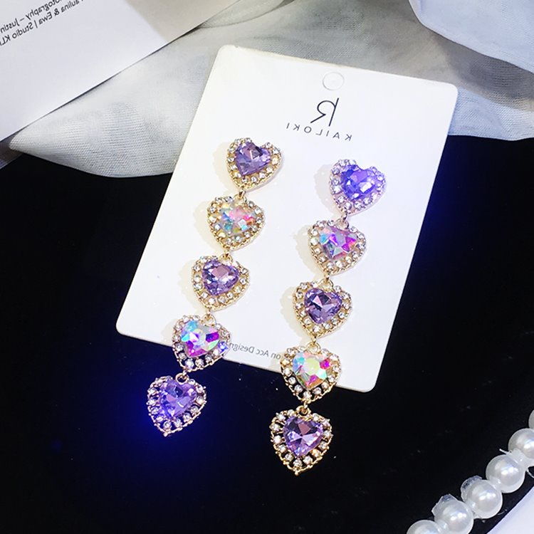 Bông Tai Hình Hoa Đính Đá Zircon Lớn Lấp Lánh Dễ Thương Cho Nữ