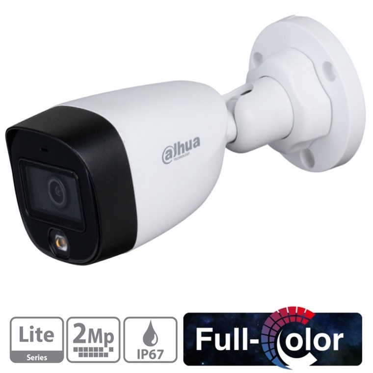 Bộ Camera Giám Sát Dahua 4 Kênh 2.0MP Full Color Quay Có Màu Ban Đêm Tích Hợp Mic Thu Âm