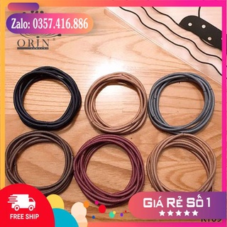 Set 100 thun buộc tóc nhiều màu túi zip